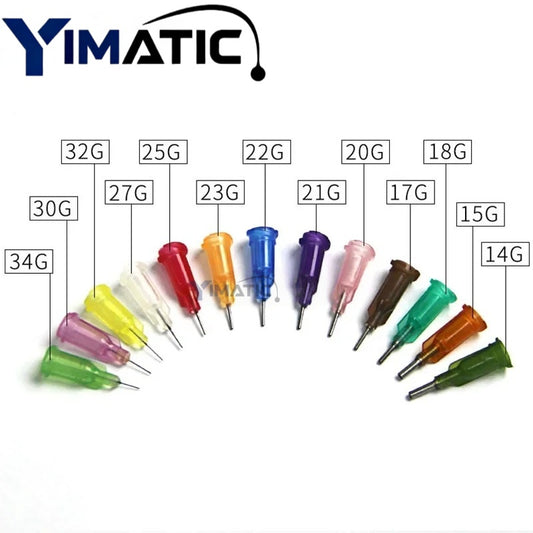 Free Shipping 100 Pcs Industrial Dispensing Blunt 1/4 Inch Stainless Steel 0.25 '' Syringe Needle