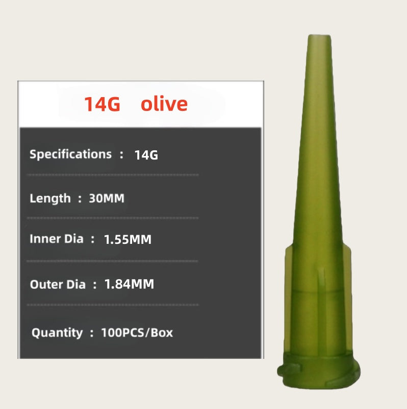 TT Tapered Plastic Adhesive 14G/16G/18G/20G/22G/25G EFD Dispensing Needle Tips (100pcs/box)