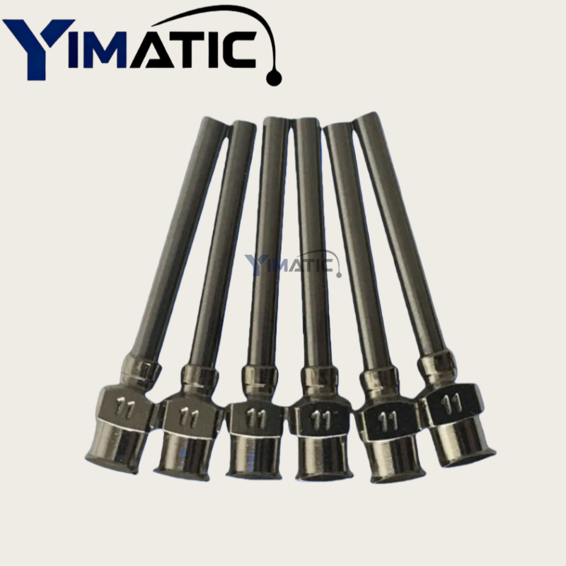 Free Shipping 1 Inch Length 8 - 30G Fluid Adhesive Glue Dispenser Stainless Steel Needle 12 Pcs