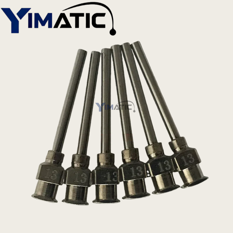 Free Shipping 1 Inch Length 8 - 30G Fluid Adhesive Glue Dispenser Stainless Steel Needle 12 Pcs