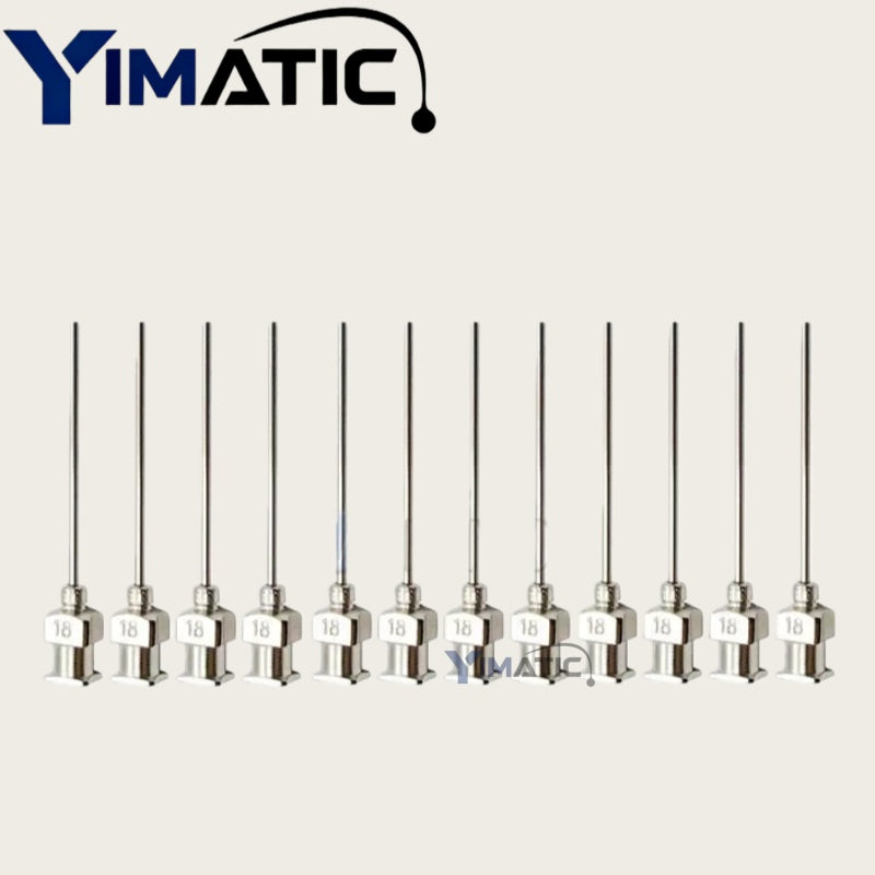 Free Shipping 1 Inch Length 8 - 30G Fluid Adhesive Glue Dispenser Stainless Steel Needle 12 Pcs