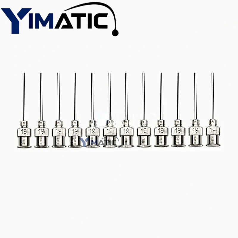 Free Shipping 1 Inch Length 8 - 30G Fluid Adhesive Glue Dispenser Stainless Steel Needle 12 Pcs