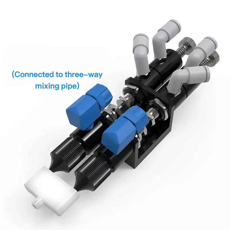 YI-23AB Free Shipping Double liquid Precision Adjustable Suction Glue Dispensing Valve