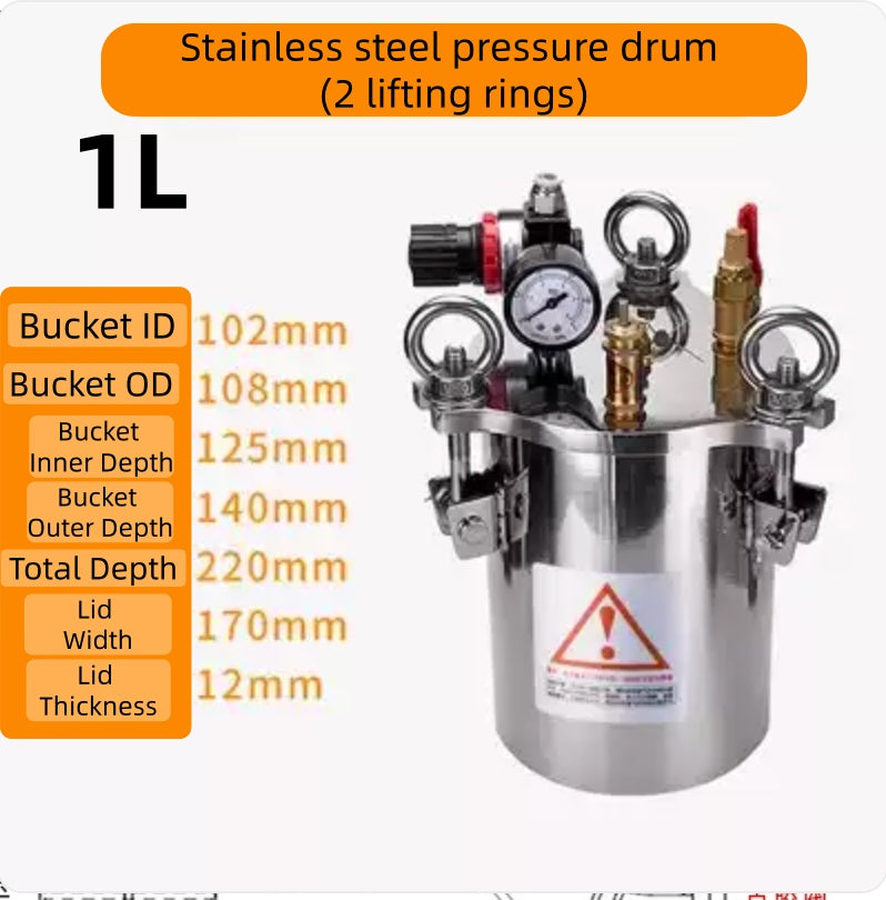 Free Shipping Trade Assurance Quality 1L-10L Stainless Steel Pressure Tank For Dispensing Machine