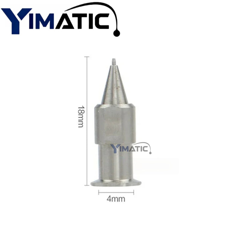 Musashi Stainless Steel Tapered Nozzle - 0.7mm ID High-Precision Solder Paste Dispenser Tip