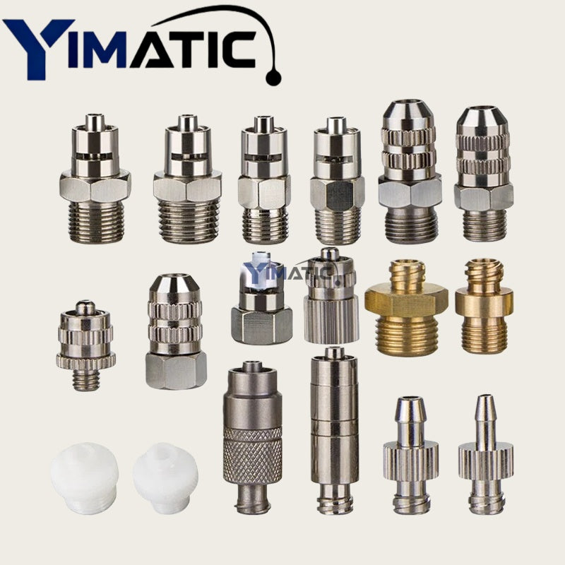 Free Shipping Luer Lock Fast Fitting Dispense Valve Accessories Syringe Needle Static Mixer Connector Adapter