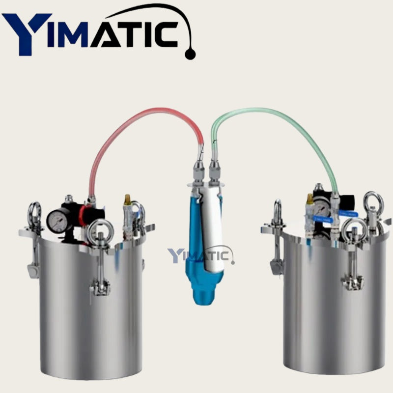 Manual 2-Part Adhesive Dispensing Gun - Handheld AB Glue Dispenser for Epoxy Resin, Dual Cartridge Applicator