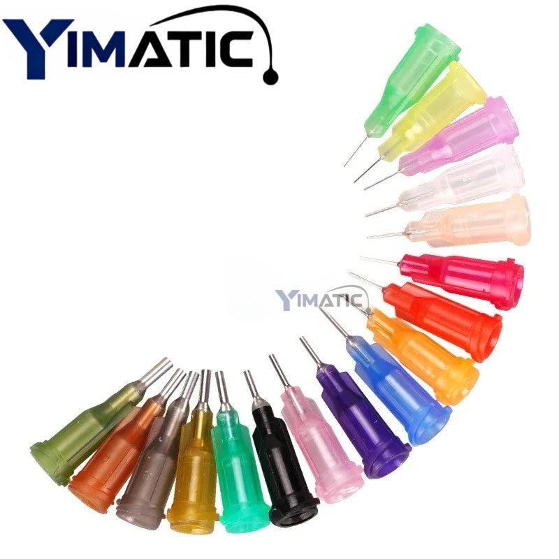 Free Shipping 100 Pcs Industrial Dispensing Blunt 1/4 Inch Stainless Steel 0.25 '' Syringe Needle