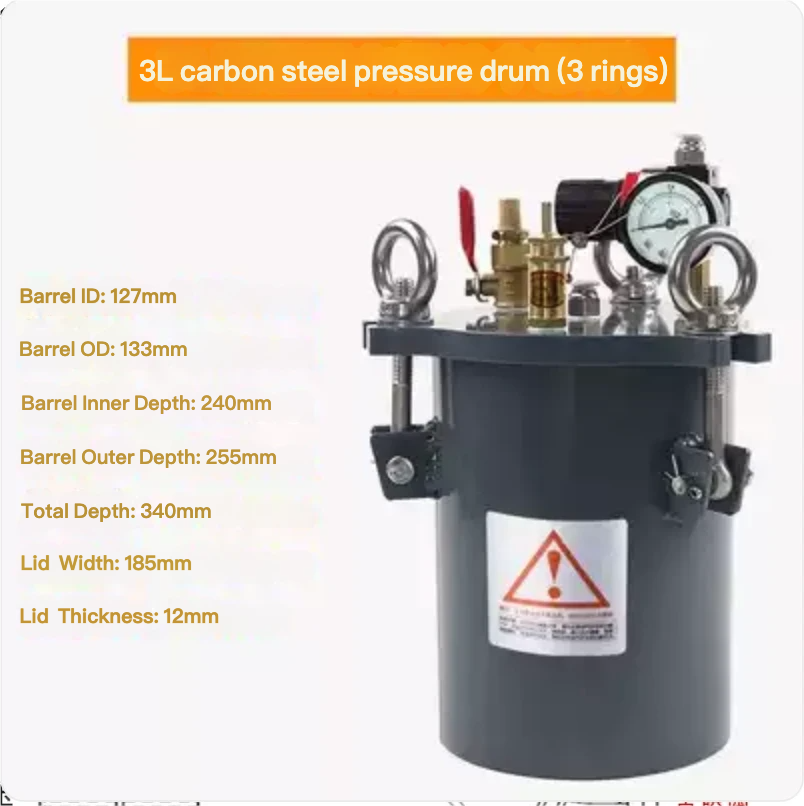 Free Shipping Trade Assurance Quality 1L-10L Stainless Steel Pressure Tank For Dispensing Machine