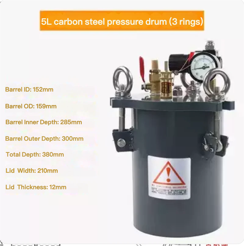 Free Shipping Trade Assurance Quality 1L-10L Stainless Steel Pressure Tank For Dispensing Machine