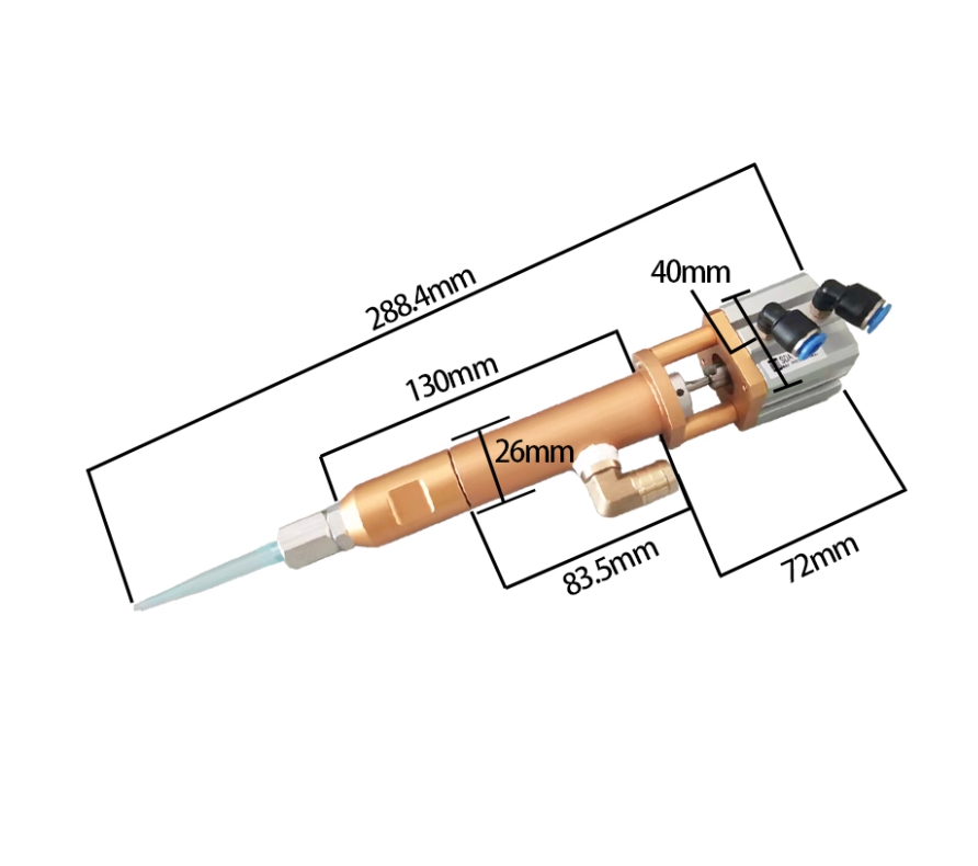 High Precision Big Flow Suck Back Liquid Uv Glue Valve Pneumatic Glue Dispensing Valve YI-60