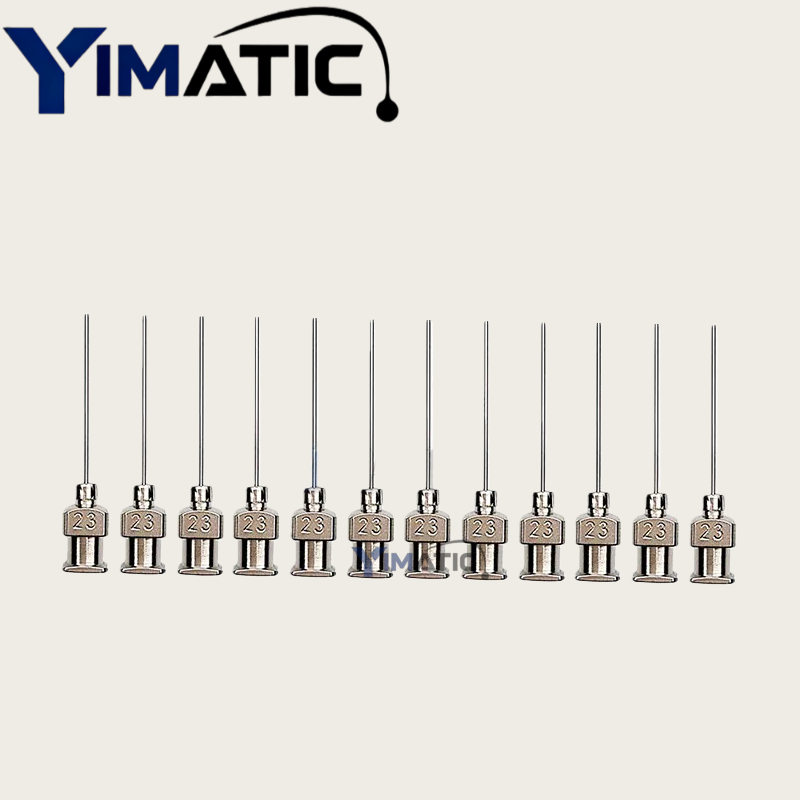 Free Shipping 1 Inch Length 8 - 30G Fluid Adhesive Glue Dispenser Stainless Steel Needle 12 Pcs