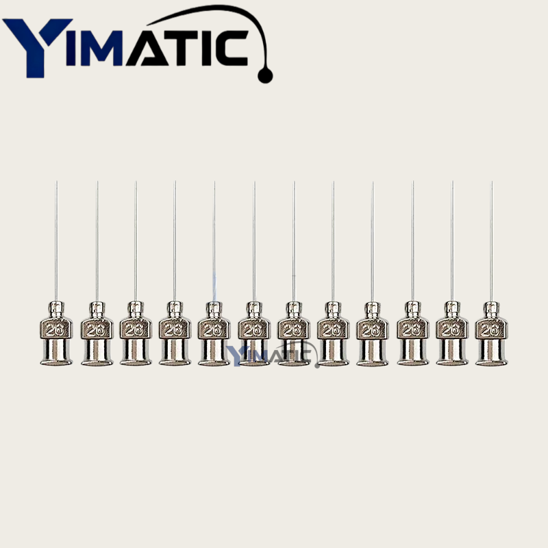 Free Shipping 1 Inch Length 8 - 30G Fluid Adhesive Glue Dispenser Stainless Steel Needle 12 Pcs