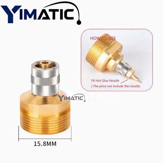 【Free Shpg】German Luer Brass Hot Glue Nozzles | Industrial Anti-Drip | Universal for All Glue Guns