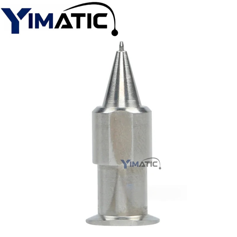 Musashi Stainless Steel Tapered Nozzle - 0.7mm ID High-Precision Solder Paste Dispenser Tip