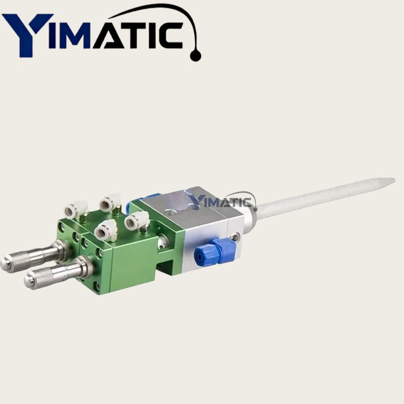 YI-91 High Quality New AB Dispensing Valve Fuselage Piston With Micrometer Trim Out Liquid Dispenser Two Component Pneumatic Valve