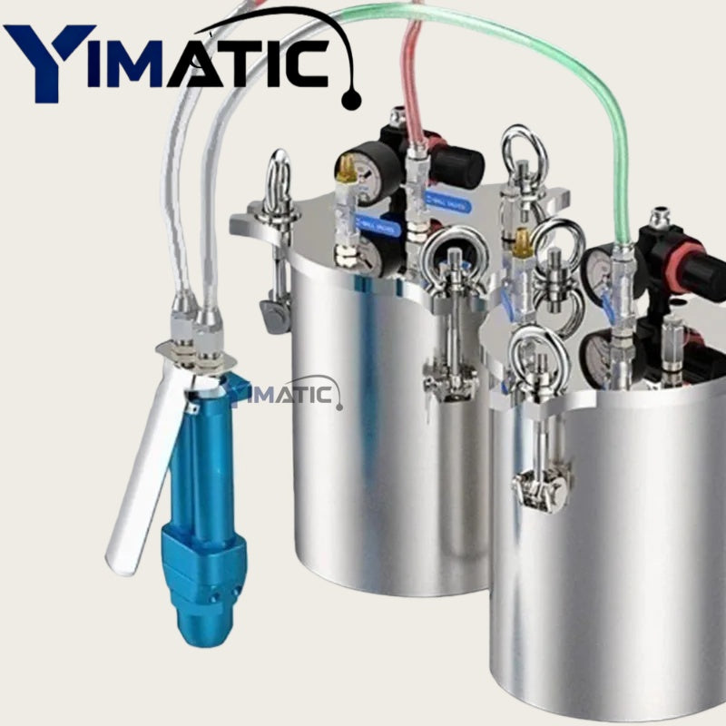 Manual 2-Part Adhesive Dispensing Gun - Handheld AB Glue Dispenser for Epoxy Resin, Dual Cartridge Applicator