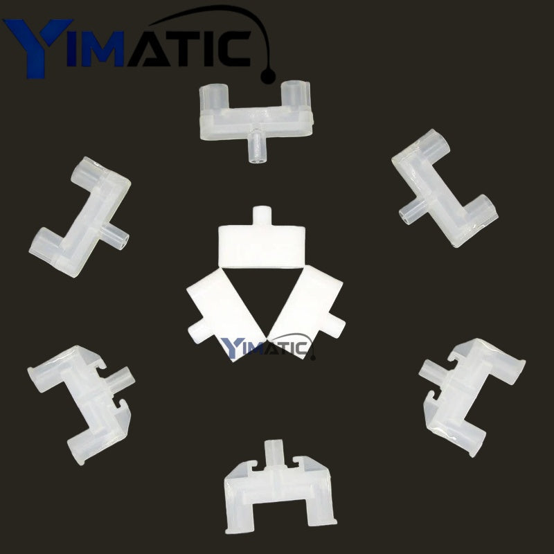 Plastic Shut Off Barbed Quick Connect Static Mixer 3 Way Valve Adapter 50pcs