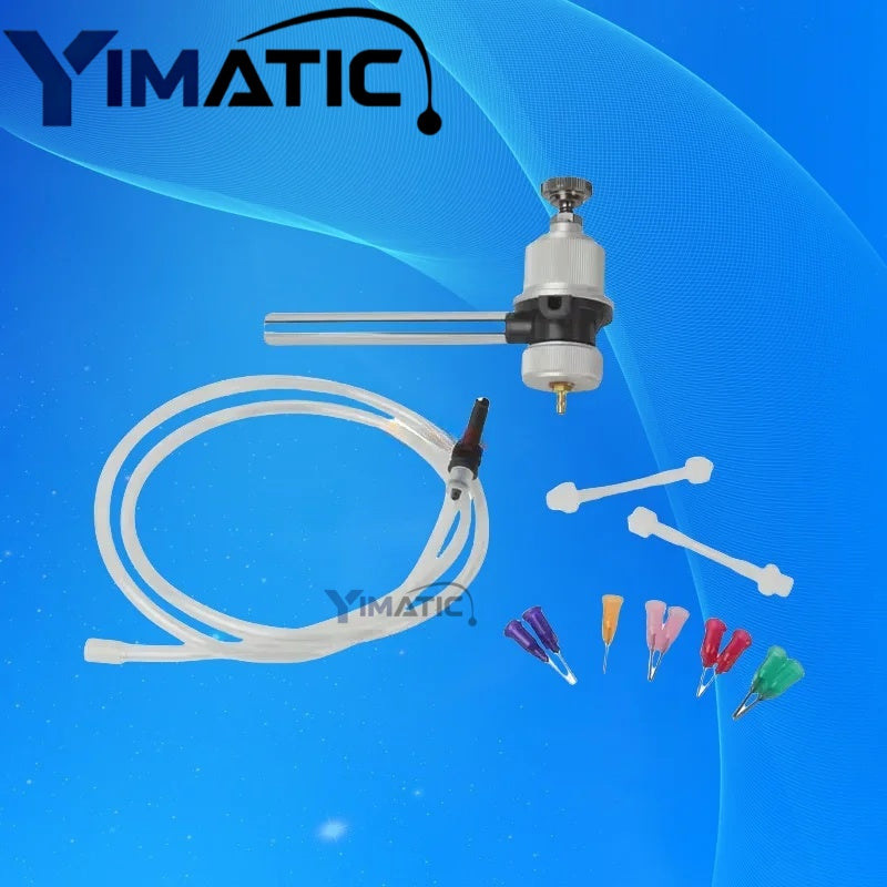 ‌Industrial Pinch Tube Dispensing Nozzle | PTFE Needle Valve for Silicone/Epoxy Anti-Clog Free Shipping‌