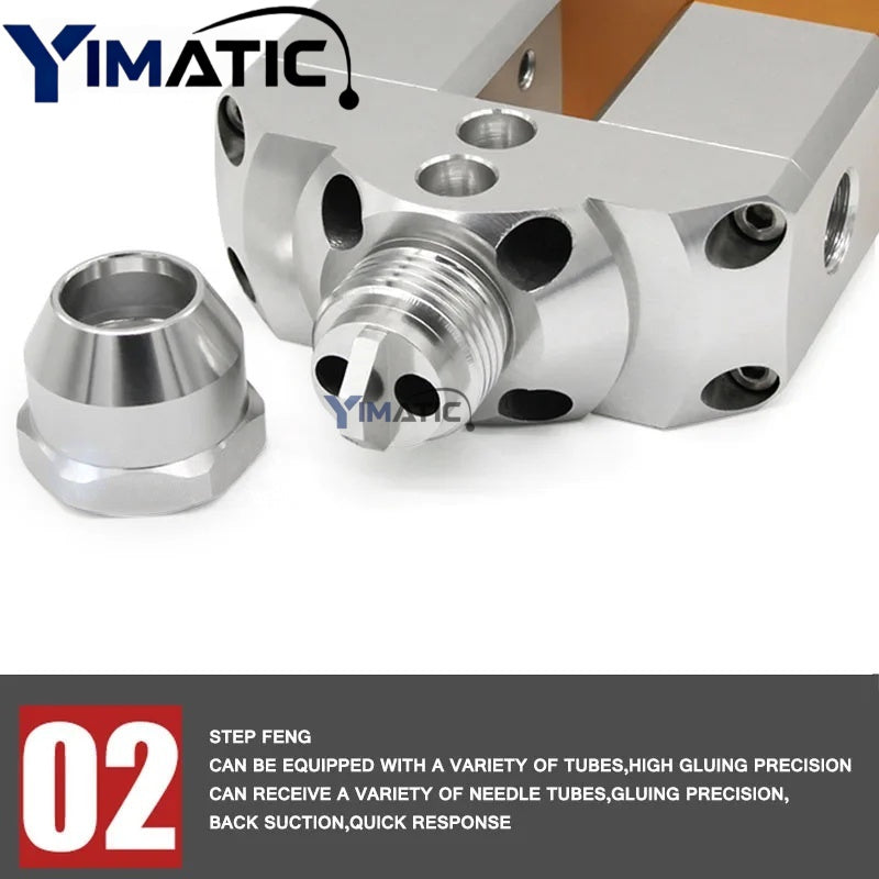 High Quality Big Flow Stainless Steel AB Glue / Adhesive Suck Back Glue Dispensing Valve