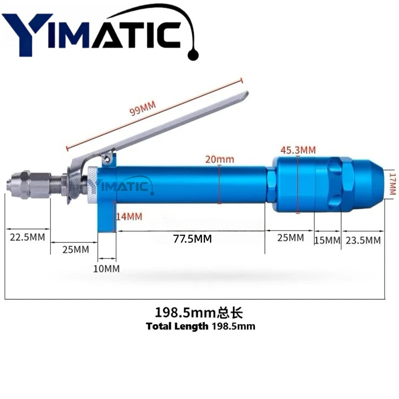YI-11AB Manual 2-Part Adhesive Valve - Mixing Control Valve for Dual Component Glue Dispensing Systems