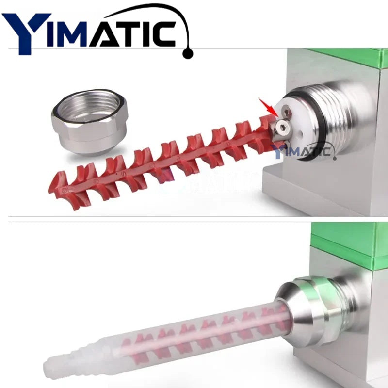 Free Shipping Big Flow AB Mixing Dynamic Two Cylinder Pneumatic Dispense Fluid Valve With Fine Tune