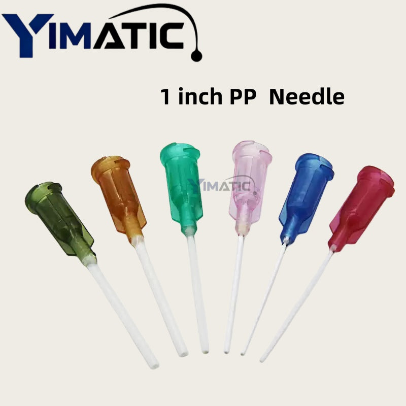 14G/15G/18G/20G/22G/25G PP Flexible Glue 0.5'' 1/2 Inch Dispensing Needle Tips