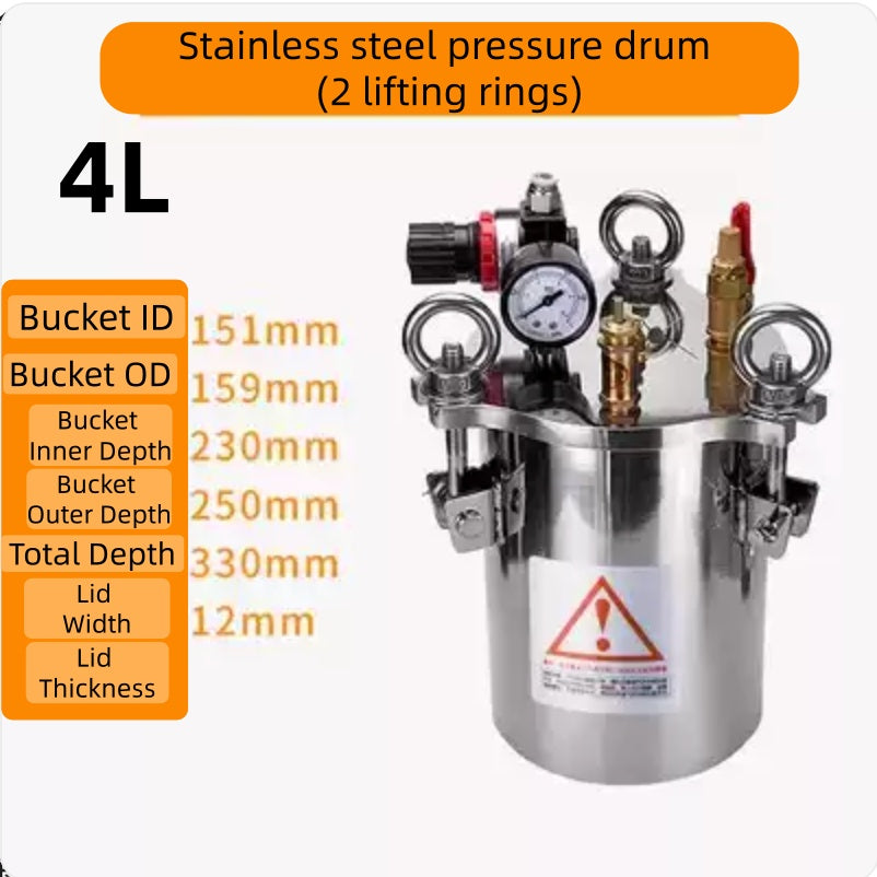 Free Shipping Trade Assurance Quality 1L-10L Stainless Steel Pressure Tank For Dispensing Machine