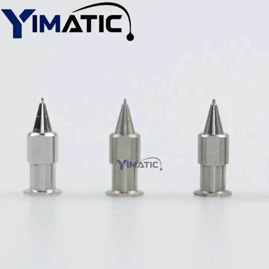 Musashi Stainless Steel Tapered Nozzle - 0.7mm ID High-Precision Solder Paste Dispenser Tip