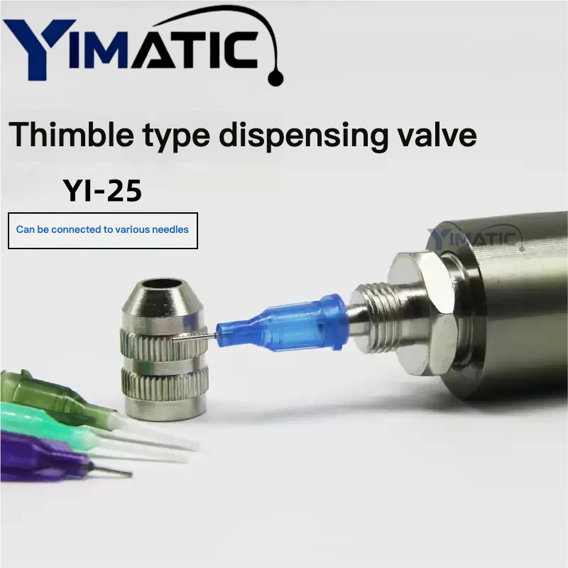 YI-25 Free Shipping High Precision Pneumatic Manual Needle Valve Glue Dispense Nozzle Valve