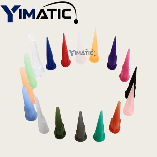 ESD-Safe Luer Lock Plastic Dispensing Needle Nozzles 8G to 32G For TT Glue Applicator Dispenser Tapered/Conical Tip X 100pcs