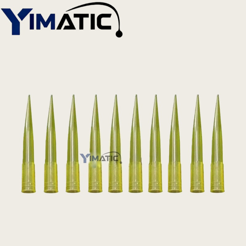 1000Pcs 200ul (0.2ml) Plastic Dispensing Needles – ID 6mm, Length 50mm | High-Precision Liquid Applicators | Free Shipping