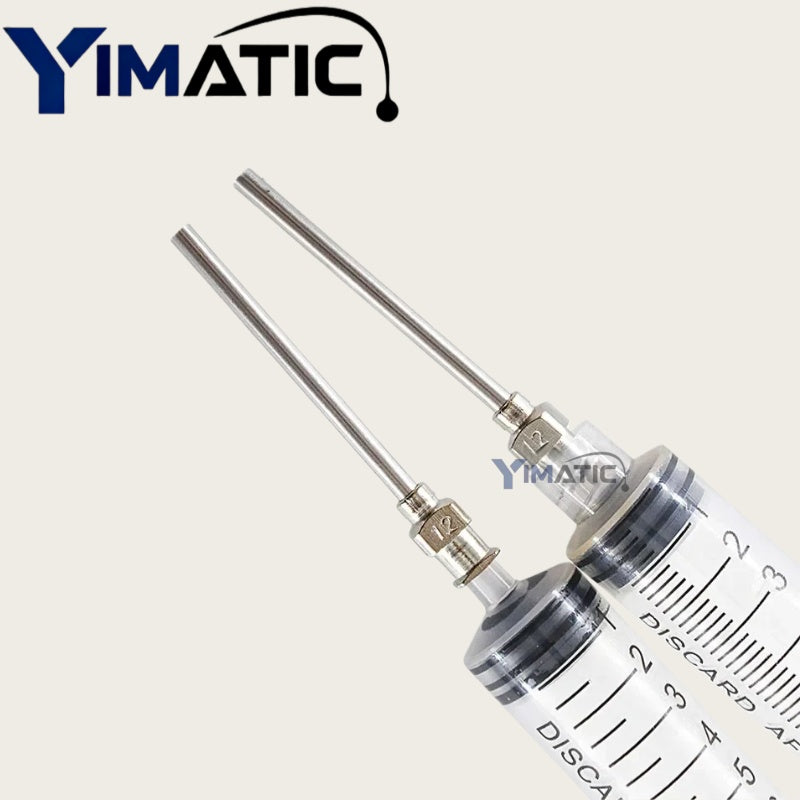 Free Shipping 1 Inch Length 8 - 30G Fluid Adhesive Glue Dispenser Stainless Steel Needle 12 Pcs