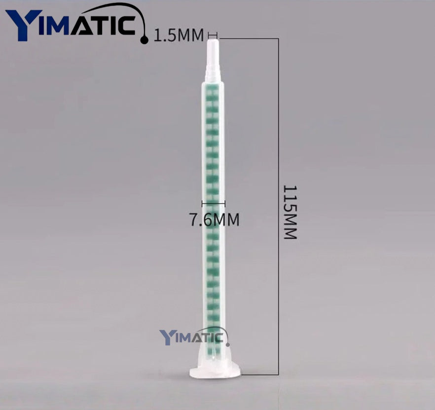 ‌Industrial 1:1 Epoxy Mixer Nozzles MF06-24 | 30pcs Static Tips for Electronics & Auto Adhesives