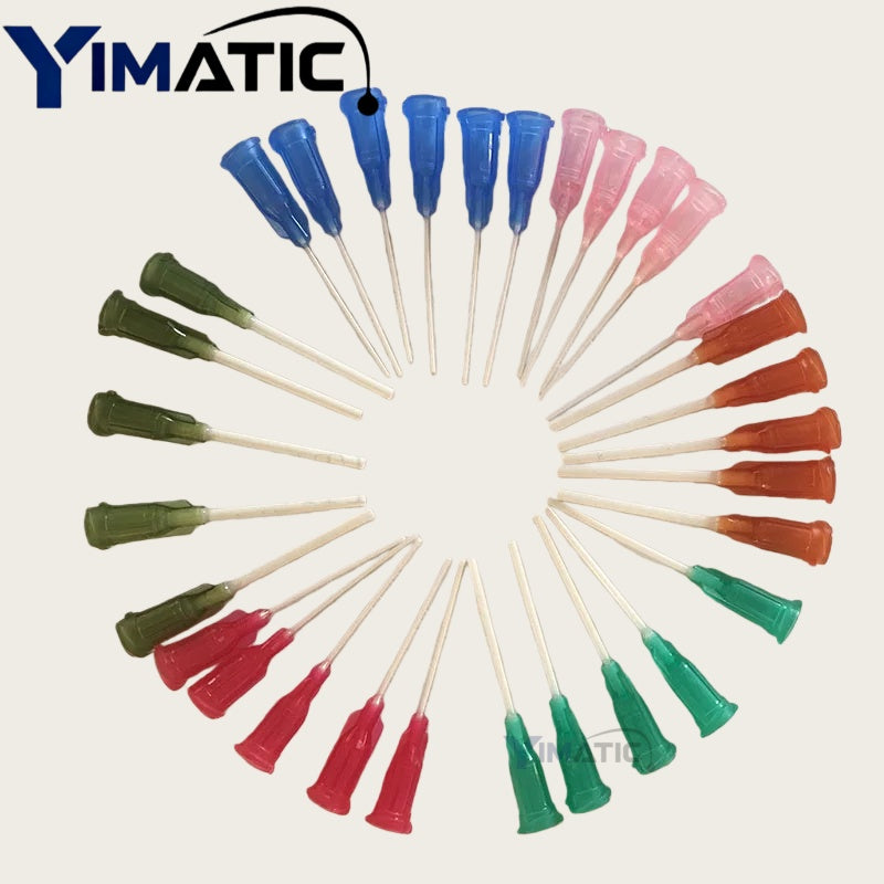 14G/15G/18G/20G/22G/25G PP Flexible Glue 0.5'' 1/2 Inch Dispensing Needle Tips