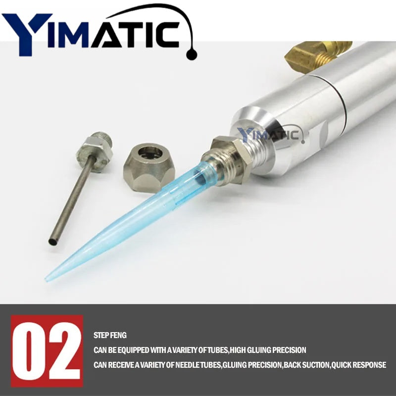 High Precision Big Flow Suck Back Liquid Uv Glue Valve Pneumatic Glue Dispensing Valve YI-60