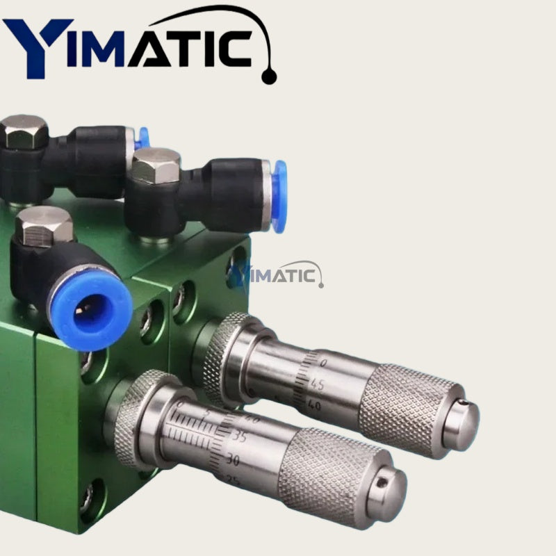 YI-91 High Quality New AB Dispensing Valve Fuselage Piston With Micrometer Trim Out Liquid Dispenser Two Component Pneumatic Valve