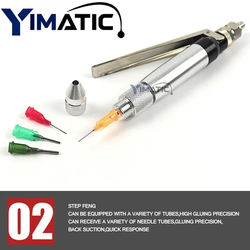 Pneumatic Dispensing Valve with Nozzle Tip - Anti-Clogging Design for High Viscosity Glue & Sealant Free Shipping