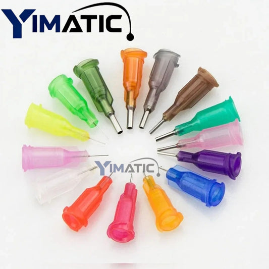 Free Shipping 100 Pcs Industrial Dispensing Blunt 1/4 Inch Stainless Steel 0.25 '' Syringe Needle