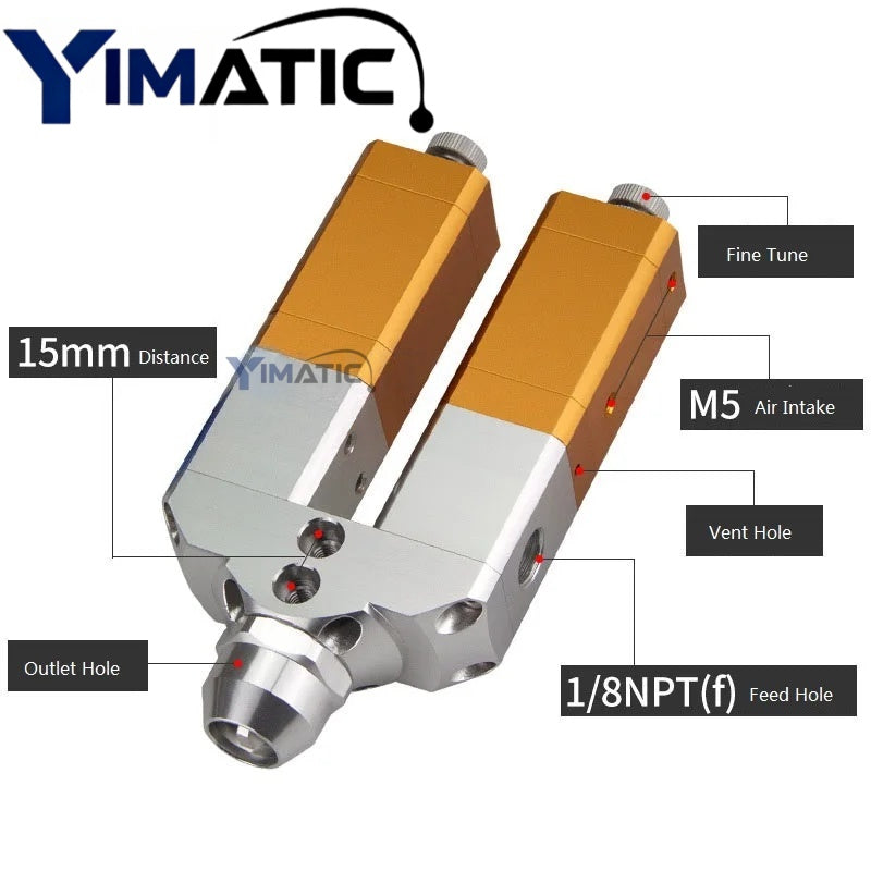 High Quality Big Flow Stainless Steel AB Glue / Adhesive Suck Back Glue Dispensing Valve