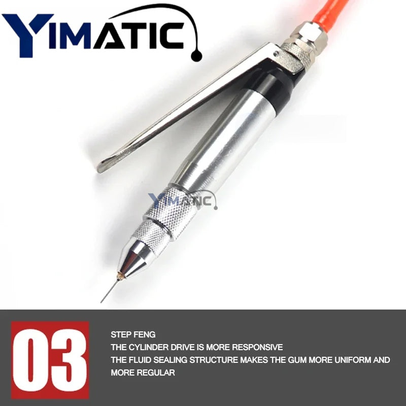 Pneumatic Dispensing Valve with Nozzle Tip - Anti-Clogging Design for High Viscosity Glue & Sealant Free Shipping