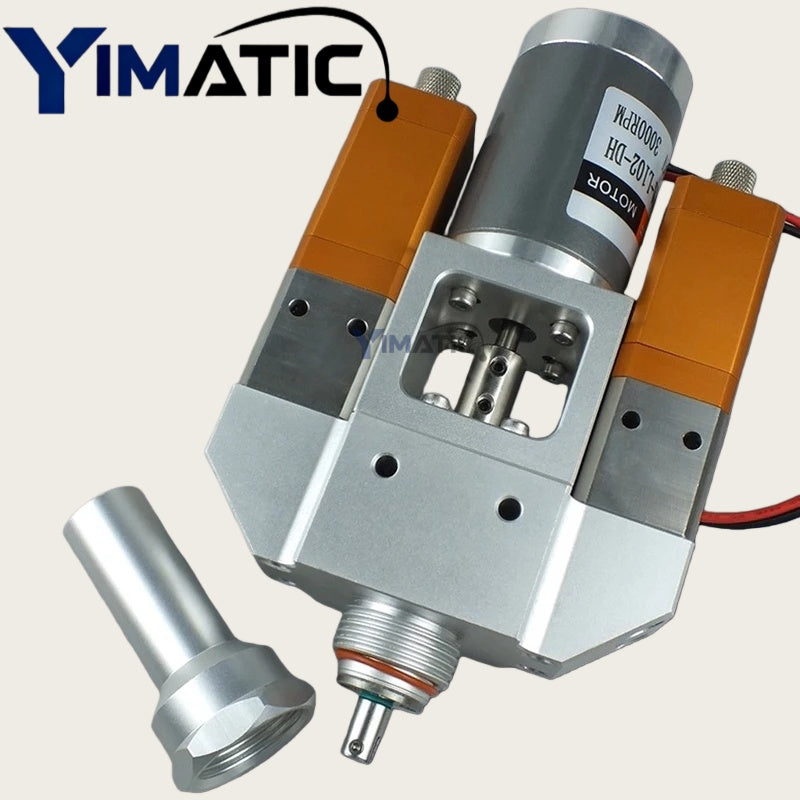 YI-61 Electrical Motor Mixing Pneumatic AB Glue Dispensing Valve, Metal, Micro-Adjustable with Suck-Back, Anti-Drip