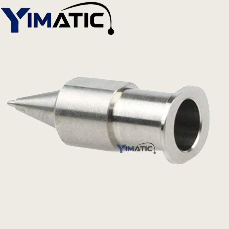 Musashi Stainless Steel Tapered Nozzle - 0.7mm ID High-Precision Solder Paste Dispenser Tip