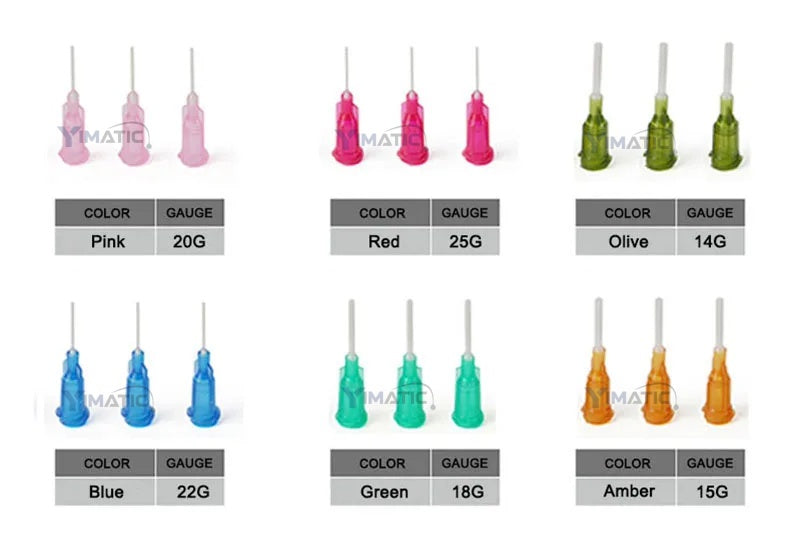 14G/15G/18G/20G/22G/25G PP Flexible Glue 0.5'' 1/2 Inch Dispensing Needle Tips