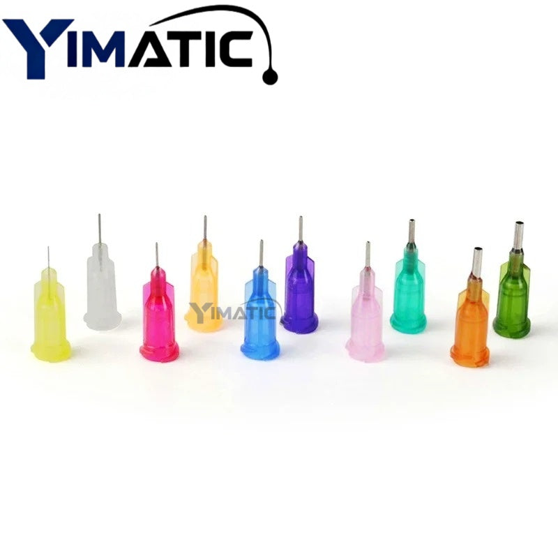 Free Shipping 100 Pcs Industrial Dispensing Blunt 1/4 Inch Stainless Steel 0.25 '' Syringe Needle