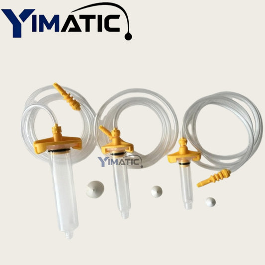 ‌Yellow 5/10/30cc Glue Syringe Kit | 6-Piece Dispenser Set with Adapters for Industrial/Craft (High Visibility) Free Shipping‌
