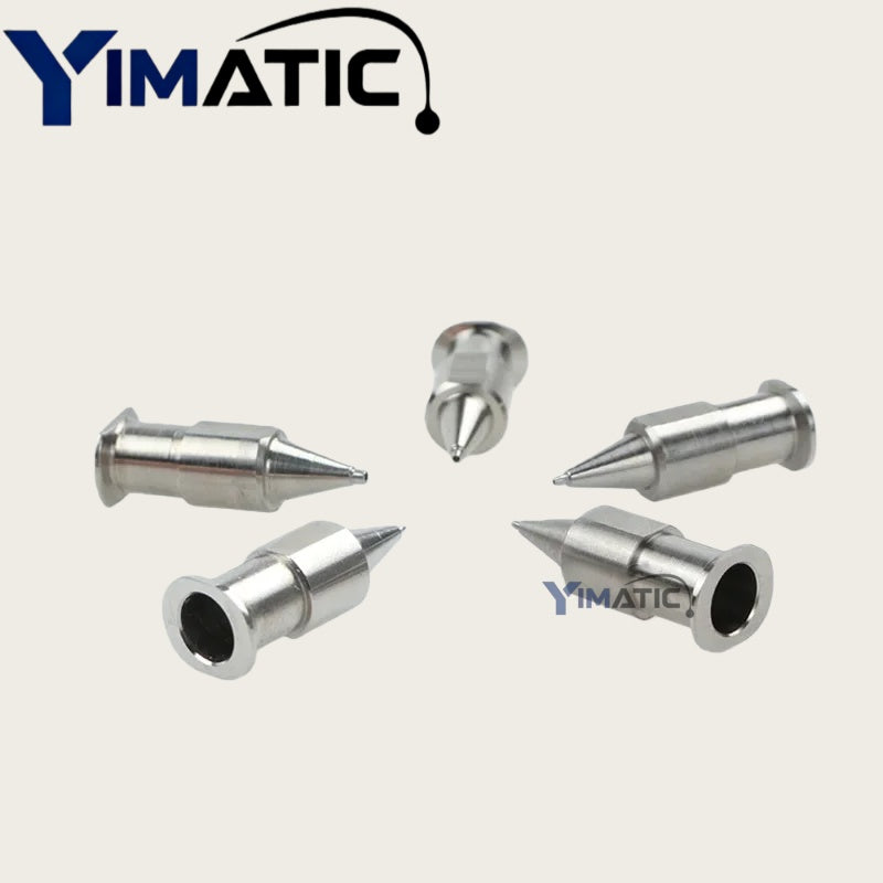 Musashi Stainless Steel Tapered Nozzle - 0.7mm ID High-Precision Solder Paste Dispenser Tip