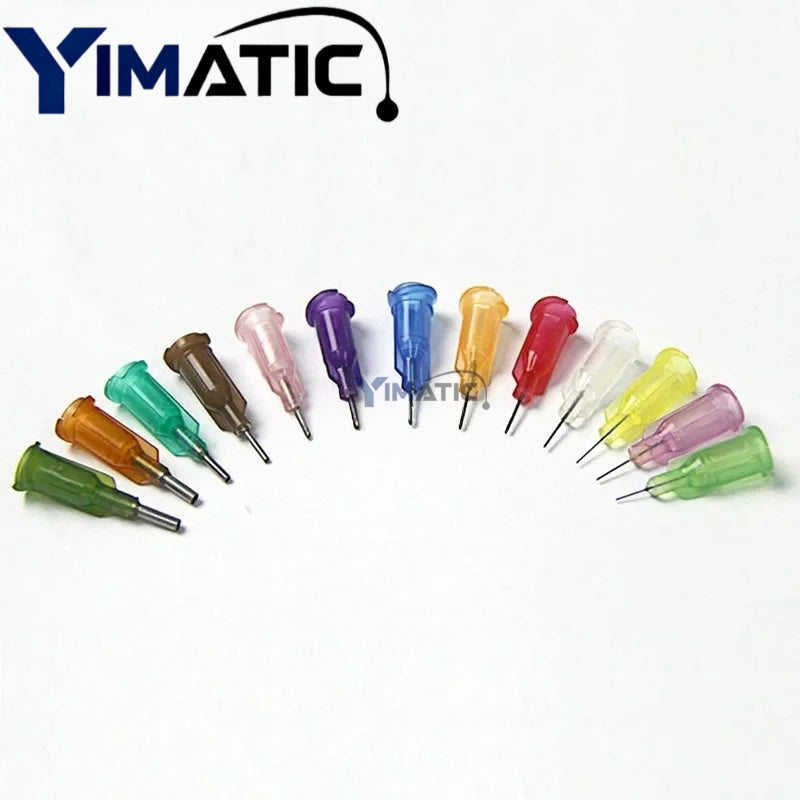 Free Shipping 100 Pcs Industrial Dispensing Blunt 1/4 Inch Stainless Steel 0.25 '' Syringe Needle