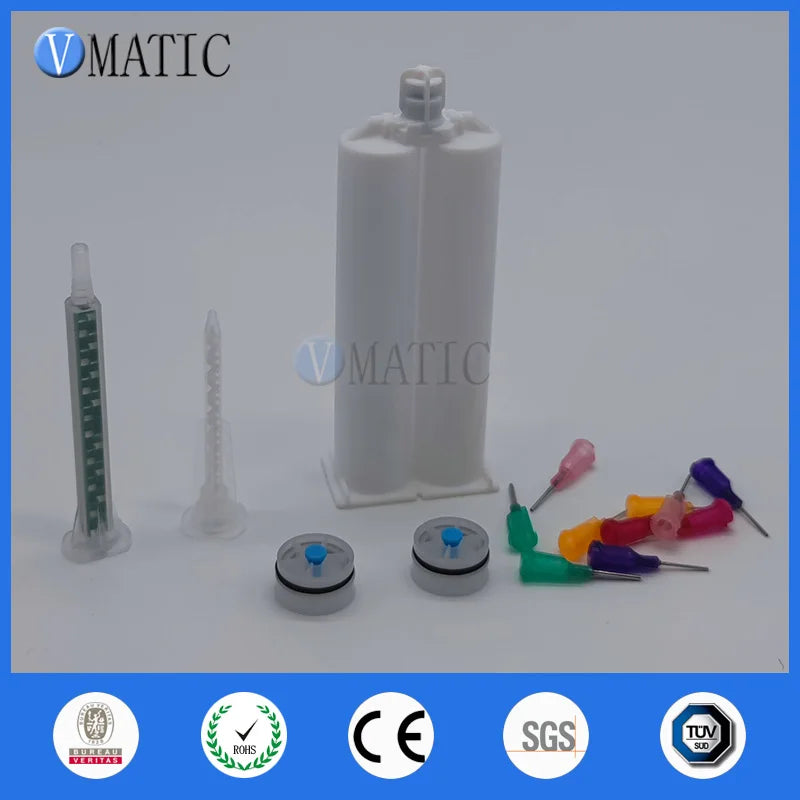 Free Shipping Wholesale AB Glue Cartridge 2:1 & 1:1 Universal 50ml Manual Dispense Gun Set