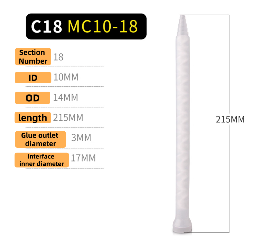 Free Shipping Resin Static Mixer MC MS Series Fluid Liquid Glue Dispense Mixing Nozzles Pipe For Pneumatic Valve